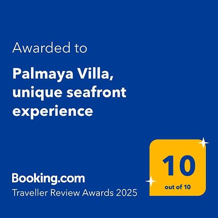 Palmaya Villa, Unique Seafront Experience Vagia  Exterior foto